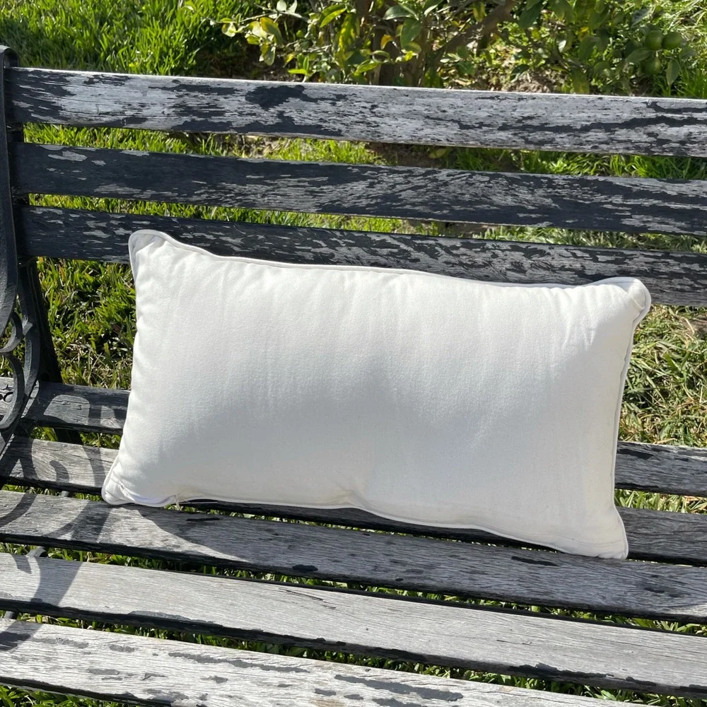 MARTHA STEWART AMERICAN TRUCK DECORATIVE PILLOW embroidered Rectangle new